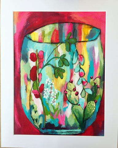 Red & Turquoise Terrarium